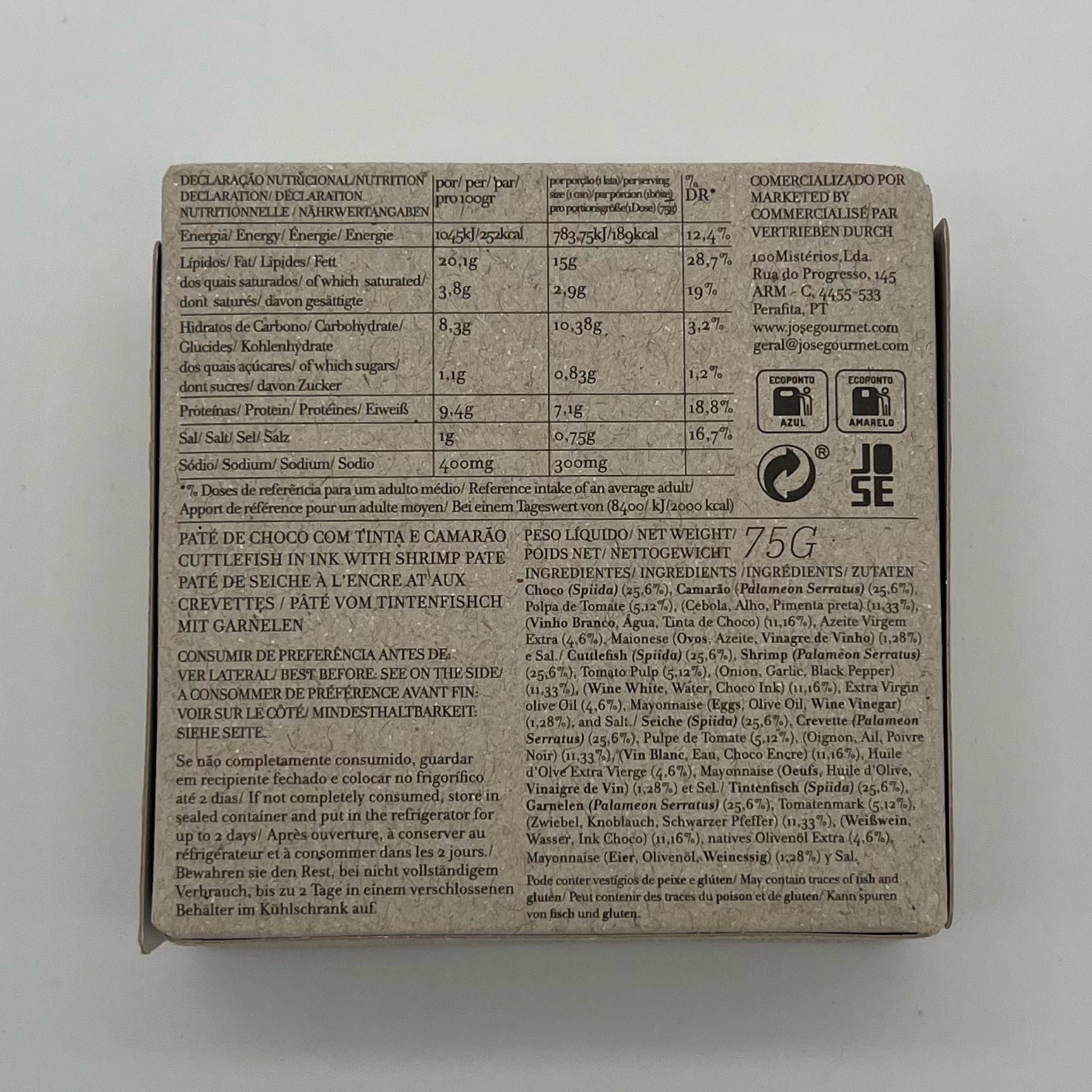 JOSÉ Cuttlefish in Ink with Shrimp Paté