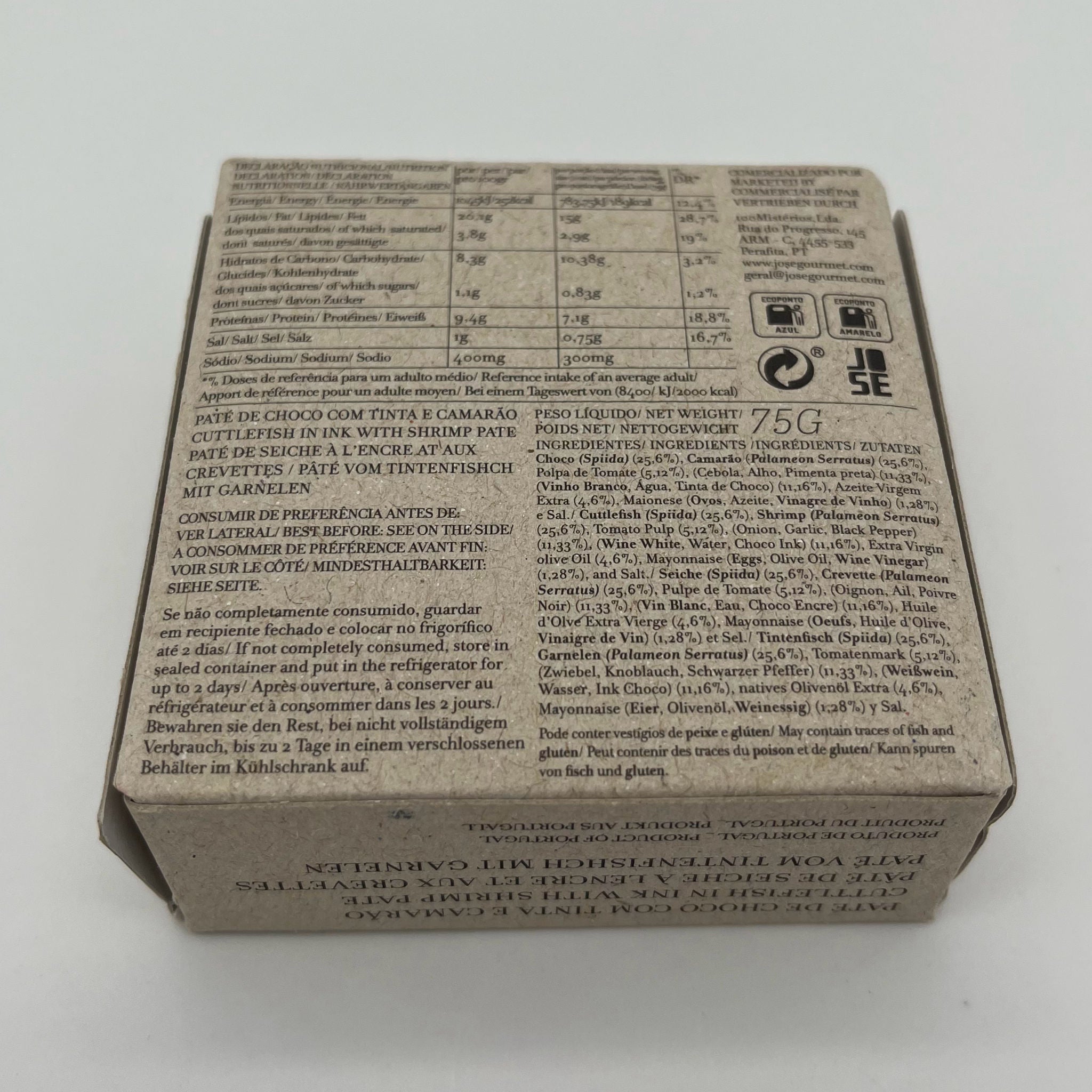 JOSÉ Cuttlefish in Ink with Shrimp Paté