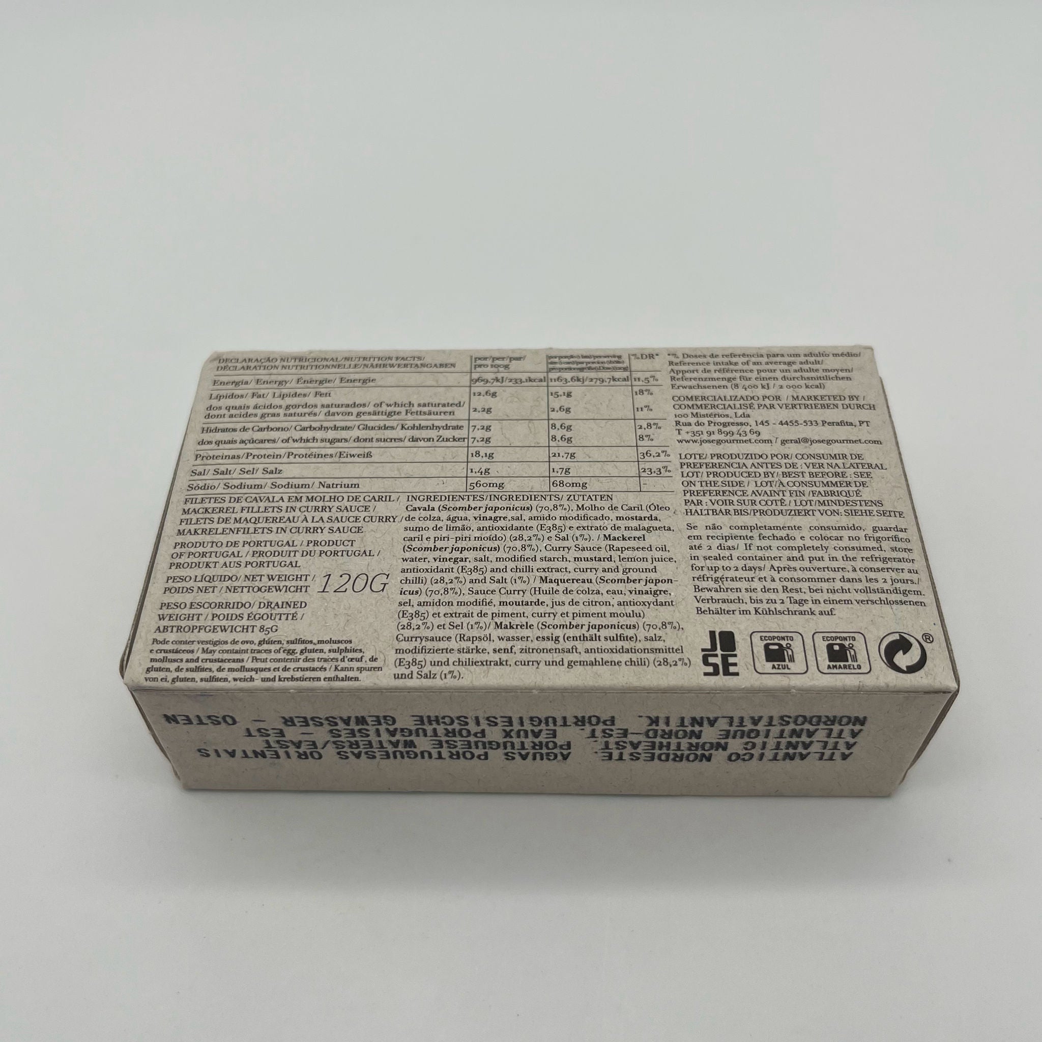 JOSÉ Mackerel Fillets in Curry Sauce