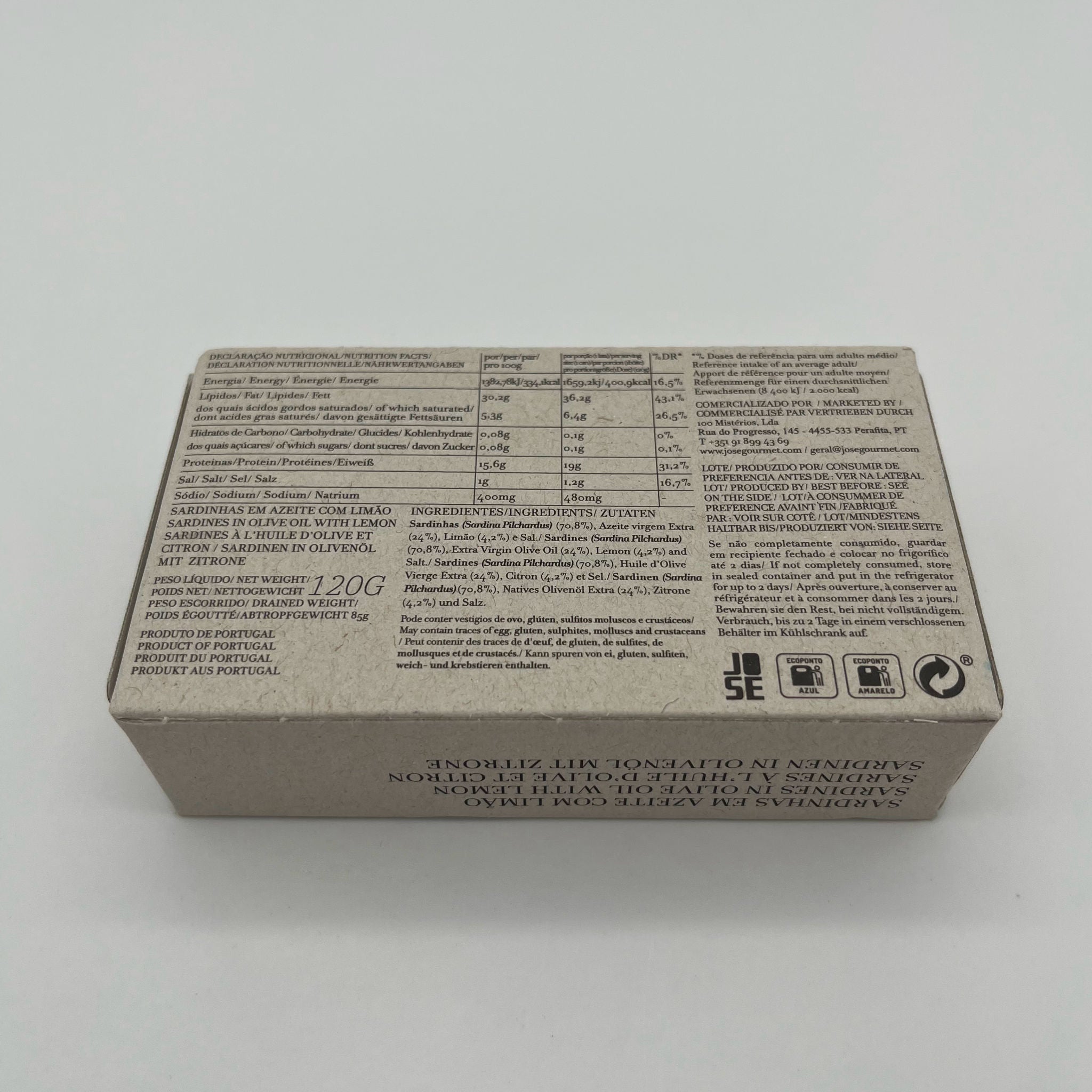 JOSÉ Sardines with Lemon in Olive oil