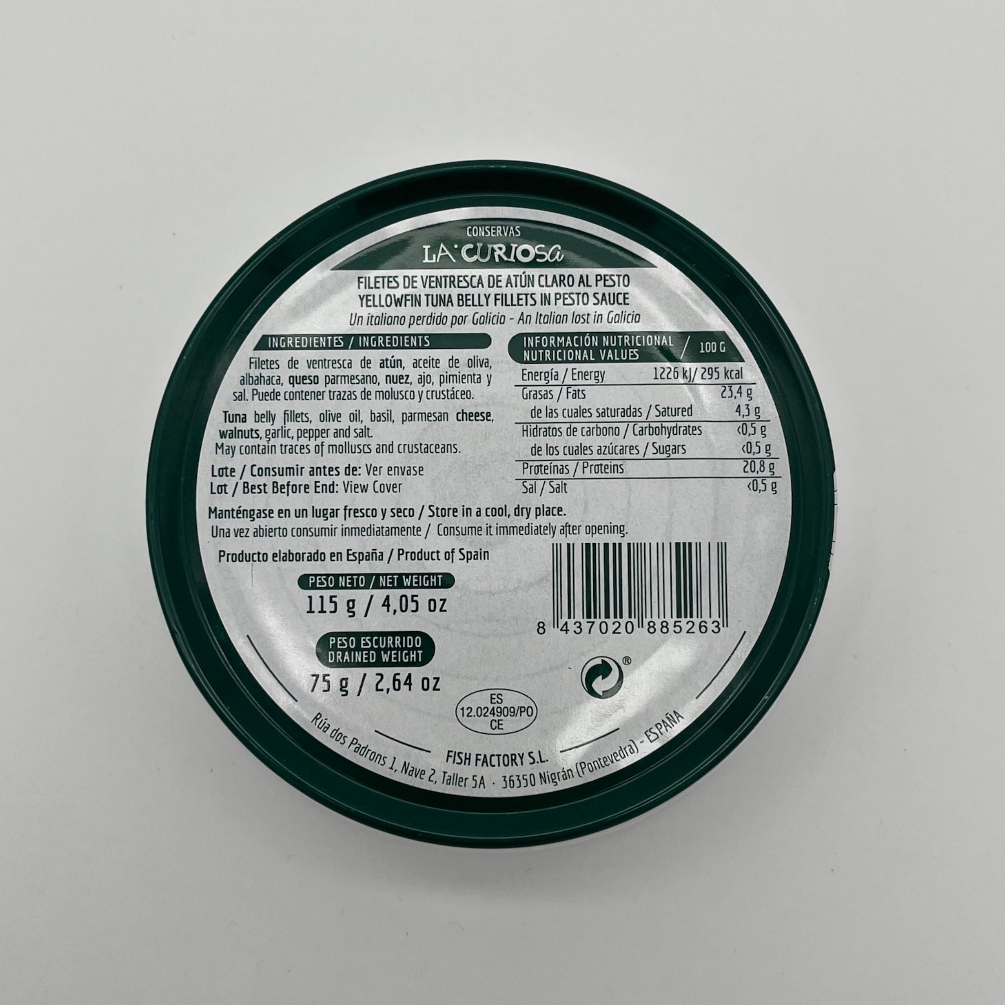 La Curiosa Pesto Tuna Belly