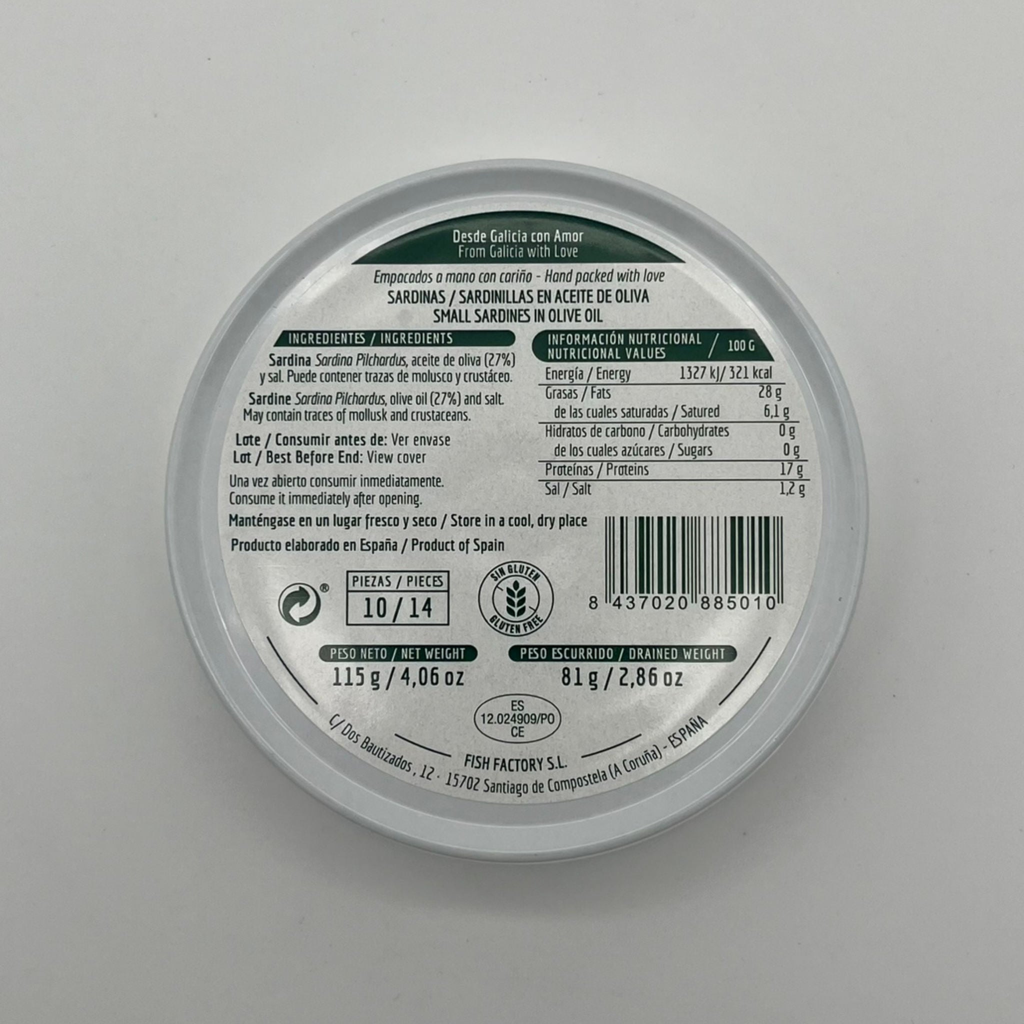 La Curiosa Sardines in Olive Oil