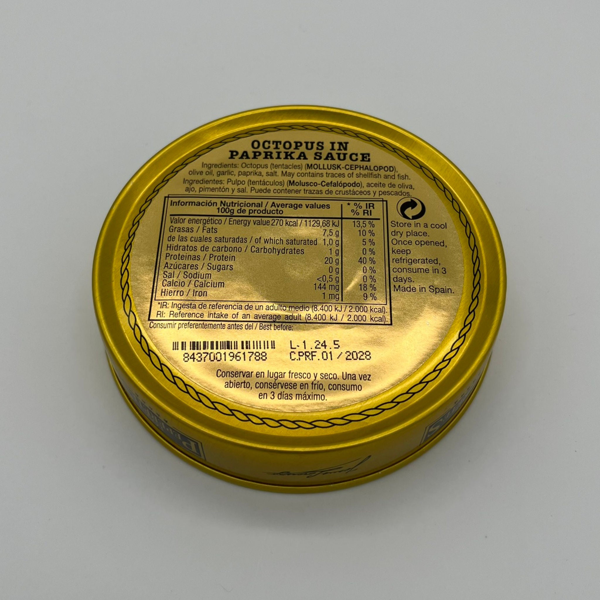 Los Peperetes Octopus in Paprika Sauce